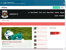 Tablet Screenshot of oakwoodfc.co.uk